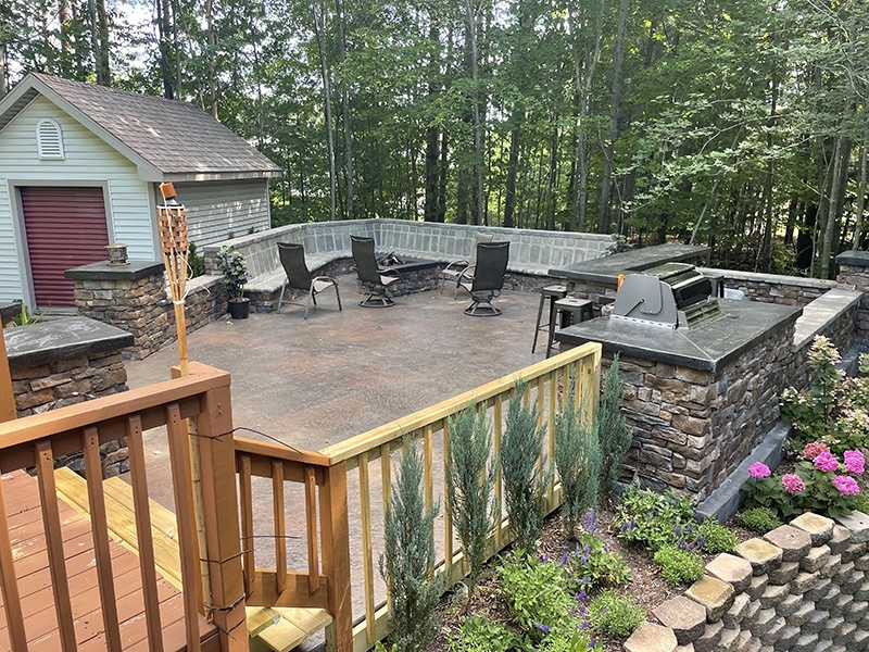 Backyard patio