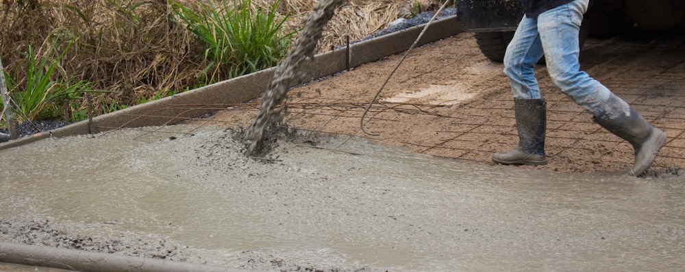 road concrete construction