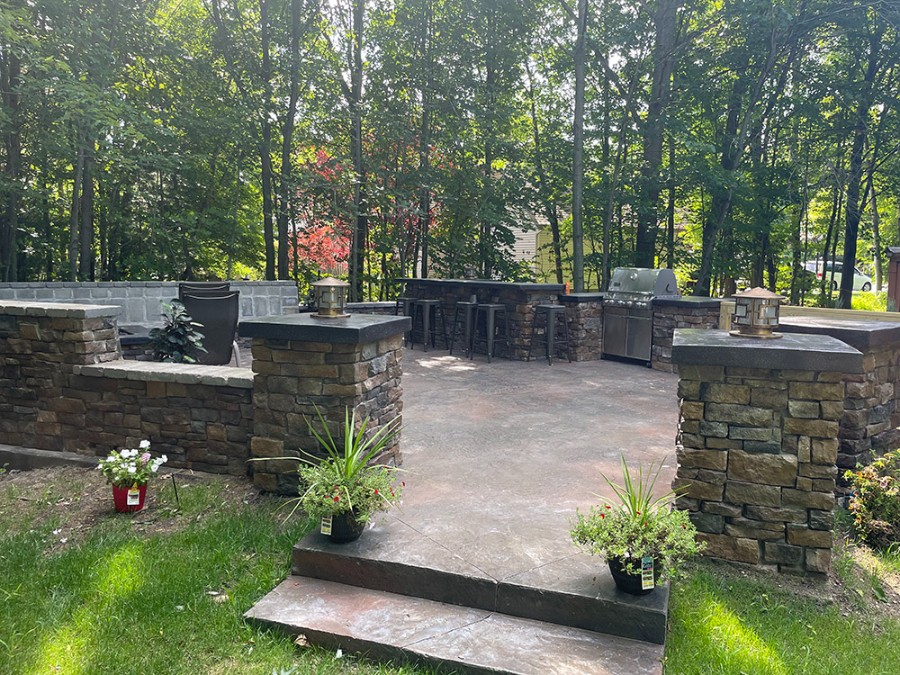 finished patio
